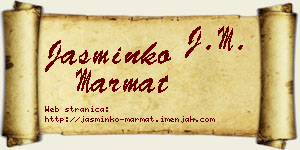 Jasminko Marmat vizit kartica